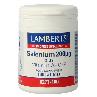 Lamberts Selenium 200mcg met vitamine A C E 100 Tabletten