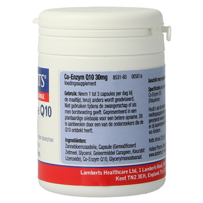 Lamberts Co enzym Q10 30mg 60 Vegetarische capsules
