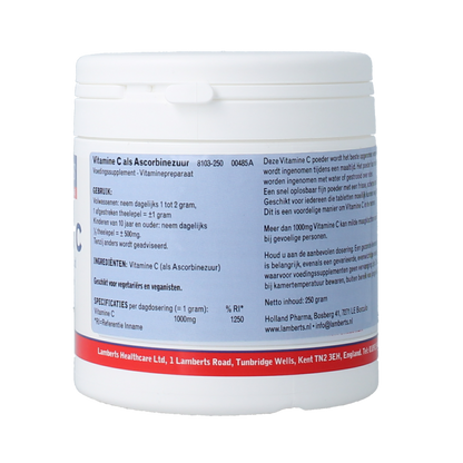 Lamberts Vitamine C ascorbinezuur 250 Gram