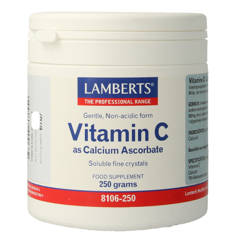 Lamberts Vitamine C calcium ascorbaat 250 Gram