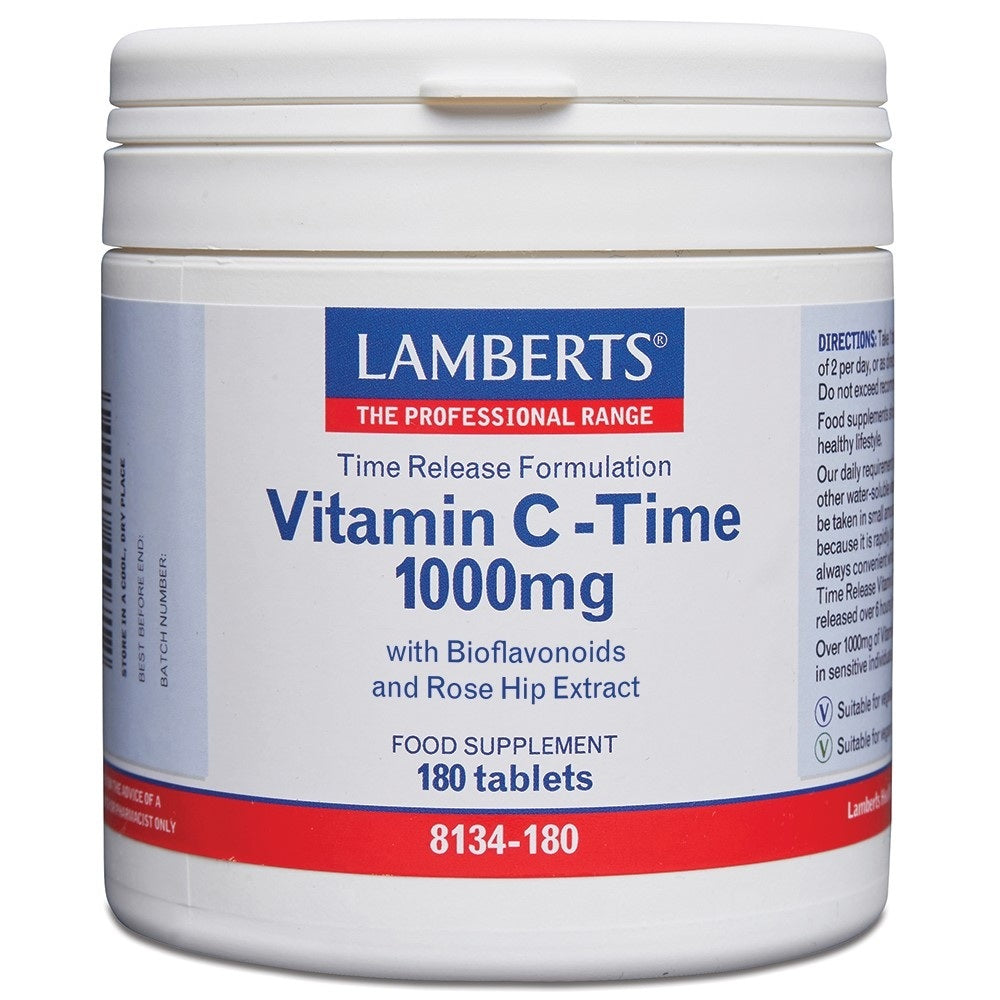 Lamberts Vitamine C 1000 Time release & bioflavonoiden 180.00 Tabletten