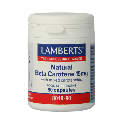 Lamberts Vitamine A 15mg natuurlijke (beta caroteen) 90 Capsules