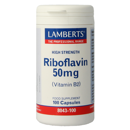 Lamberts Vitamine B2 50mg (riboflavine) 100 Vegetarische capsules