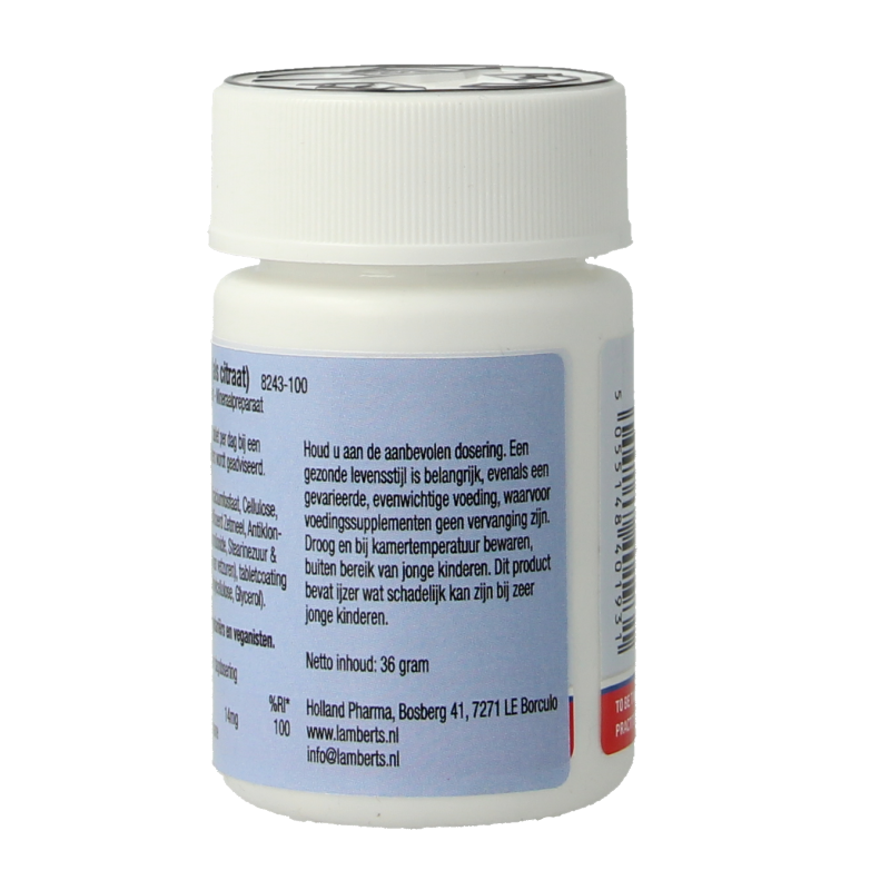 Lamberts IJzer citraat 14mg 100 Tabletten