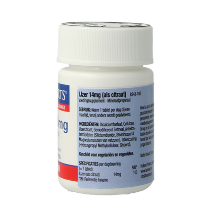 Lamberts IJzer citraat 14mg 100 Tabletten