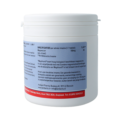 Lamberts MagAsorb (magnesium citraat) 150mg 180 Tabletten