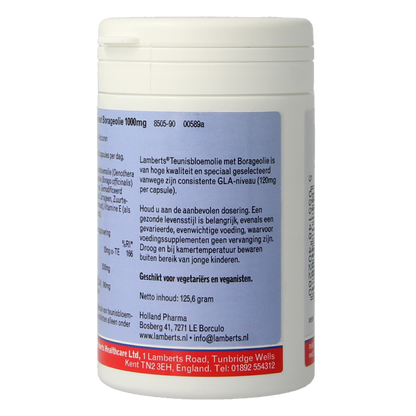 Lamberts Teunisbloem met borageolie 1000mg 90 Capsules