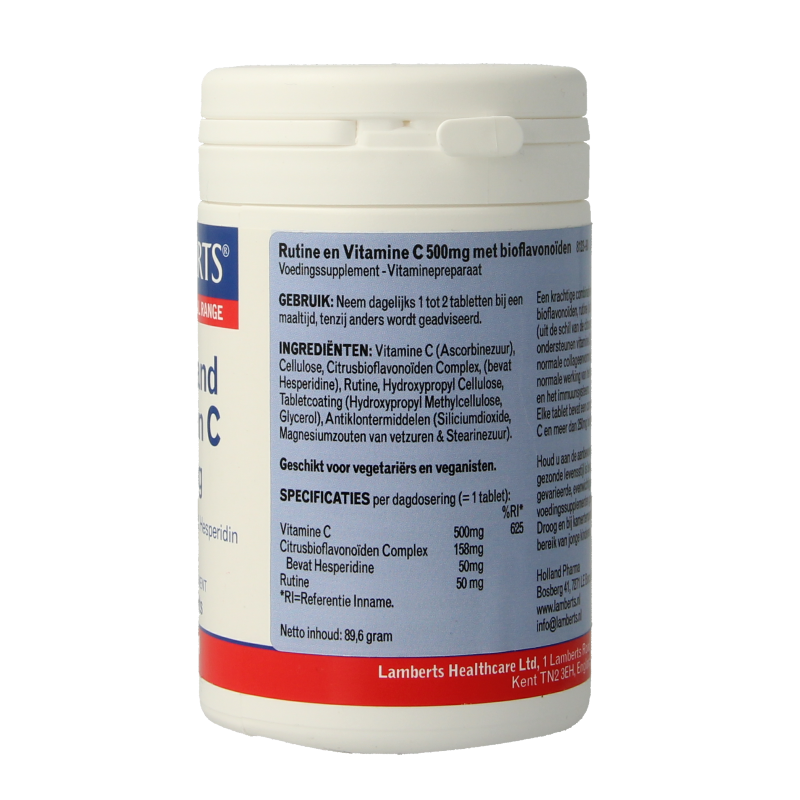Lamberts Vitamine C 500mg rutine & bioflavonoiden 90 Tabletten