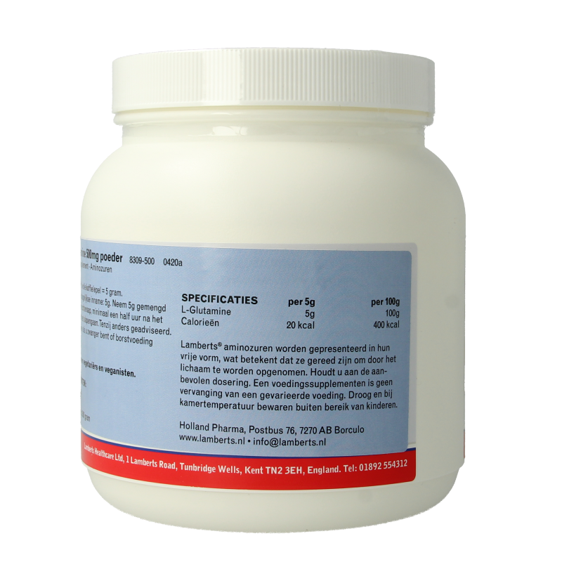 Lamberts L-Glutamine poeder 500 Gram