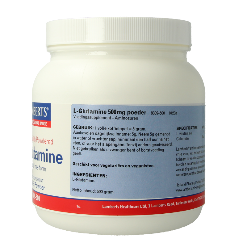 Lamberts L-Glutamine poeder 500 Gram