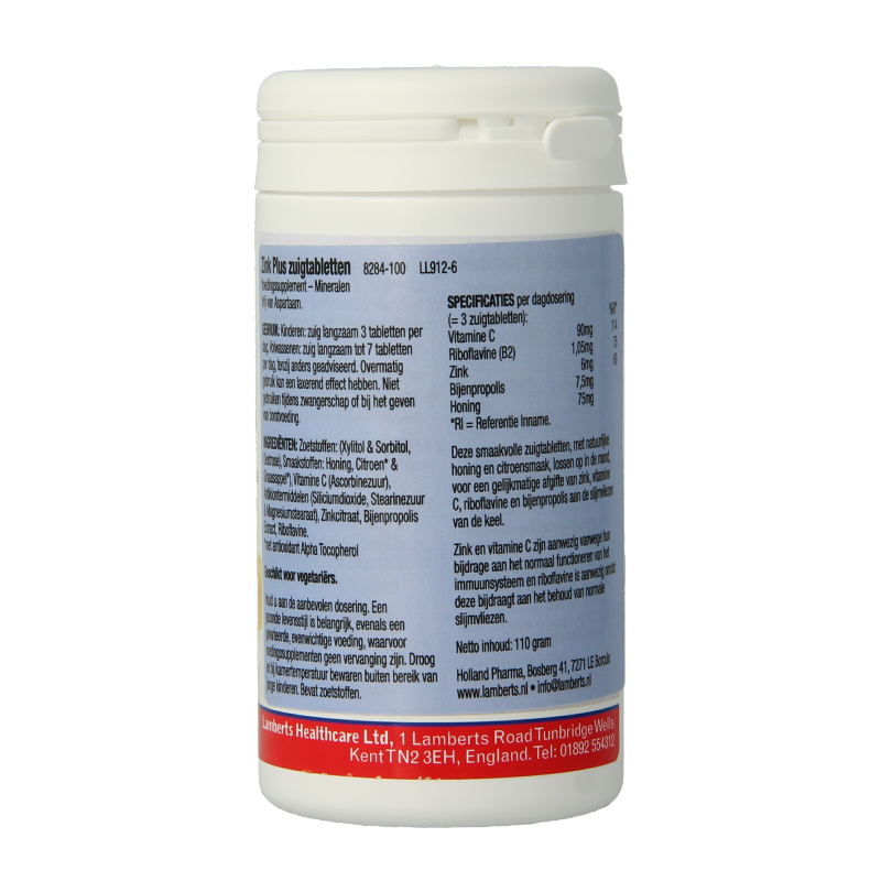 Lamberts Zink (zinc) plus  100 Zuigtabletten