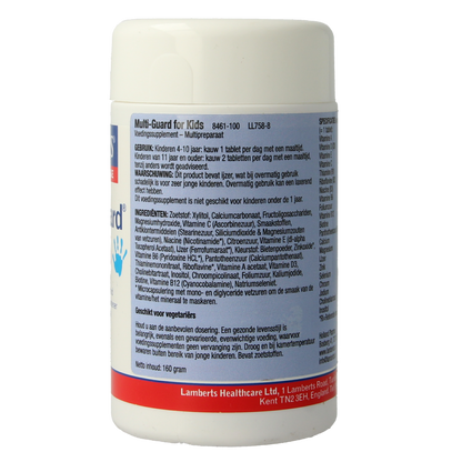 Lamberts Multi-guard for kids (playfair) 100 Kauwtabletten
