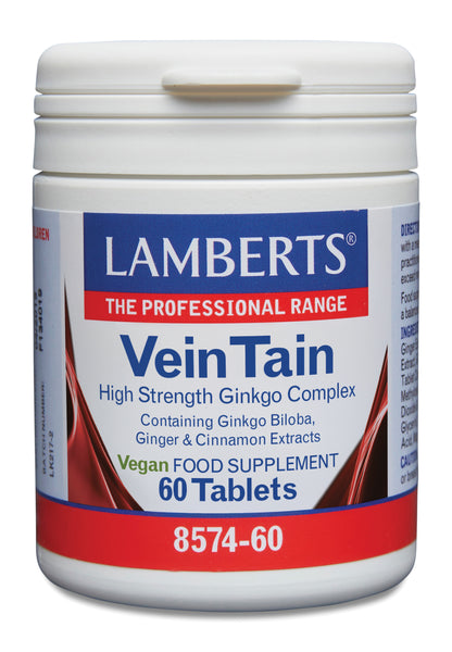Lamberts Veintain (met ginkgo, kaneel) 60.00 Tabletten