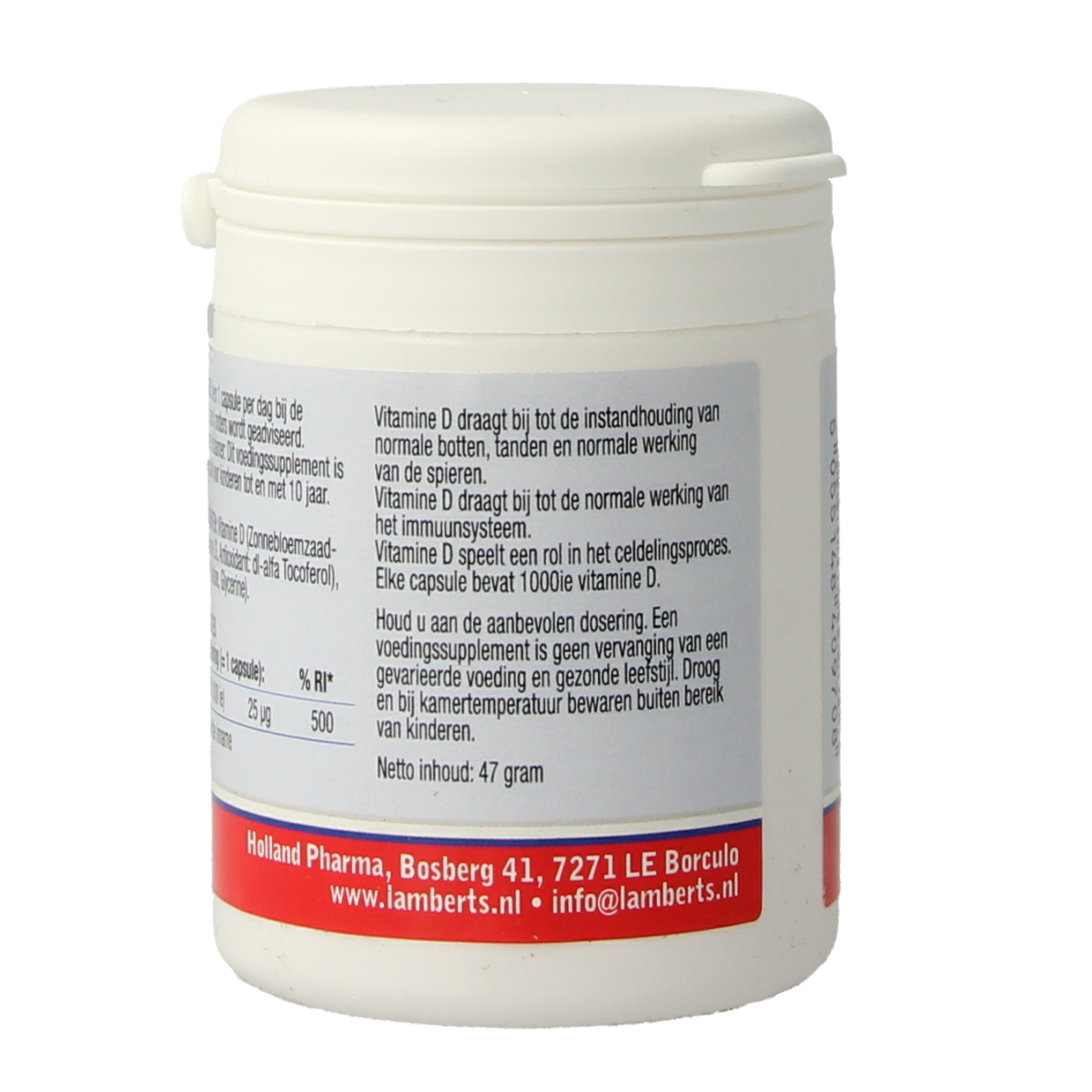 Lamberts Vitamine D3 1000IE/25mcg 120.00 Capsules