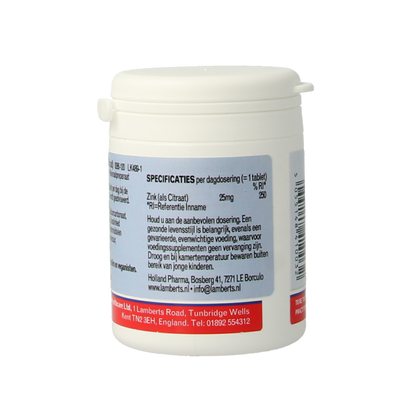 Lamberts Zink citraat 25mg 120 Tabletten