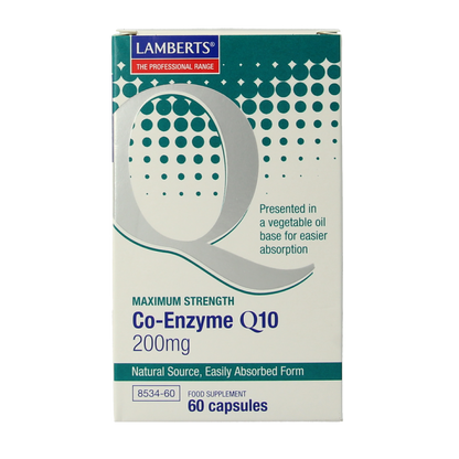 Lamberts Co enzym Q10 200mg 60.00 Vegetarische capsules