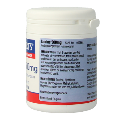 Lamberts Taurine 500mg 60 Vegetarische capsules