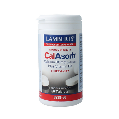 Lamberts Calasorb (calcium citraat) & Vitamine D3 60.00 Tabletten