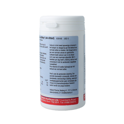 Lamberts Calasorb (calcium citraat) & Vitamine D3 60.00 Tabletten