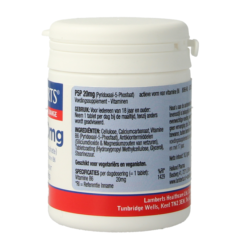 Lamberts Vitamine B6 (P5P) 20mg 60 Tabletten