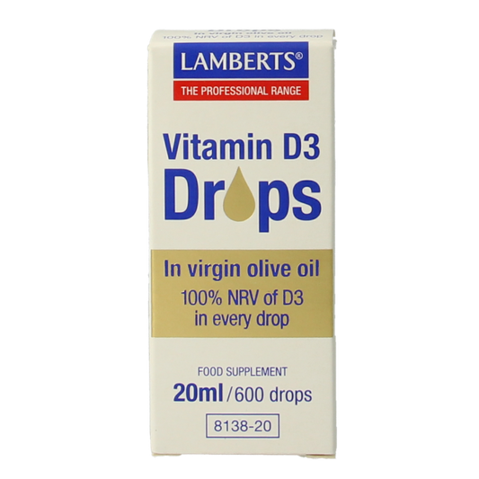 Lamberts Vitamine D3 druppels 20 Milliliter