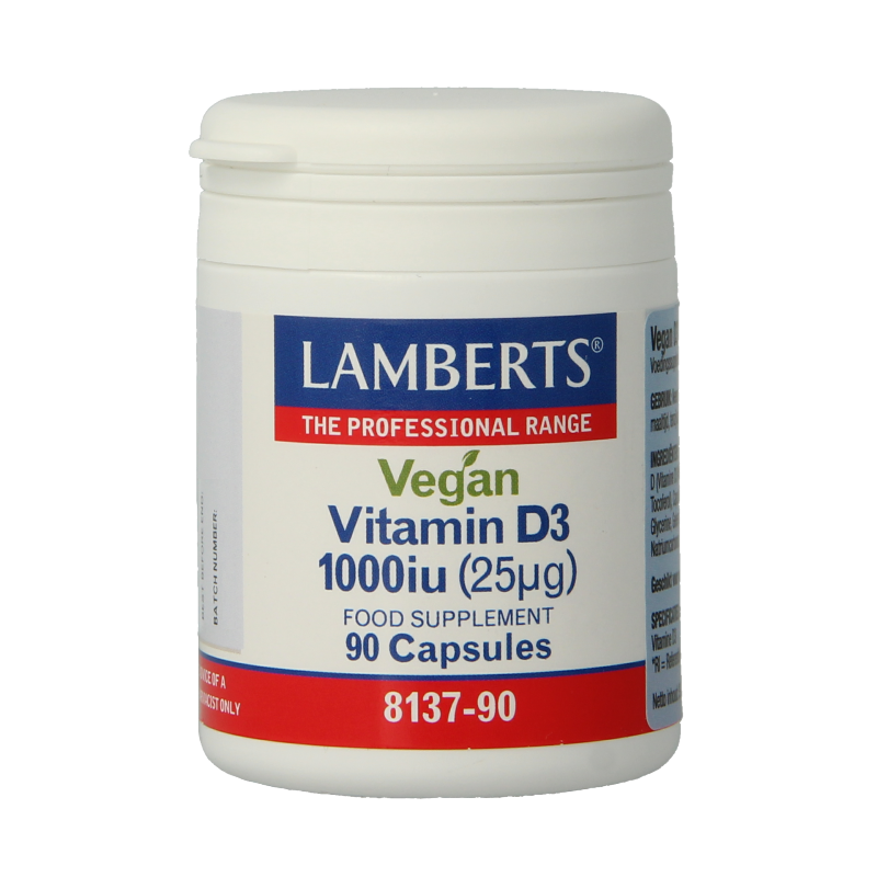 Lamberts Vitamine D3 1000IE 25mcg vegan 90 Capsules