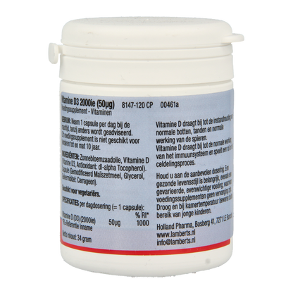 Lamberts Vitamine D3 2000IE 120 Capsules