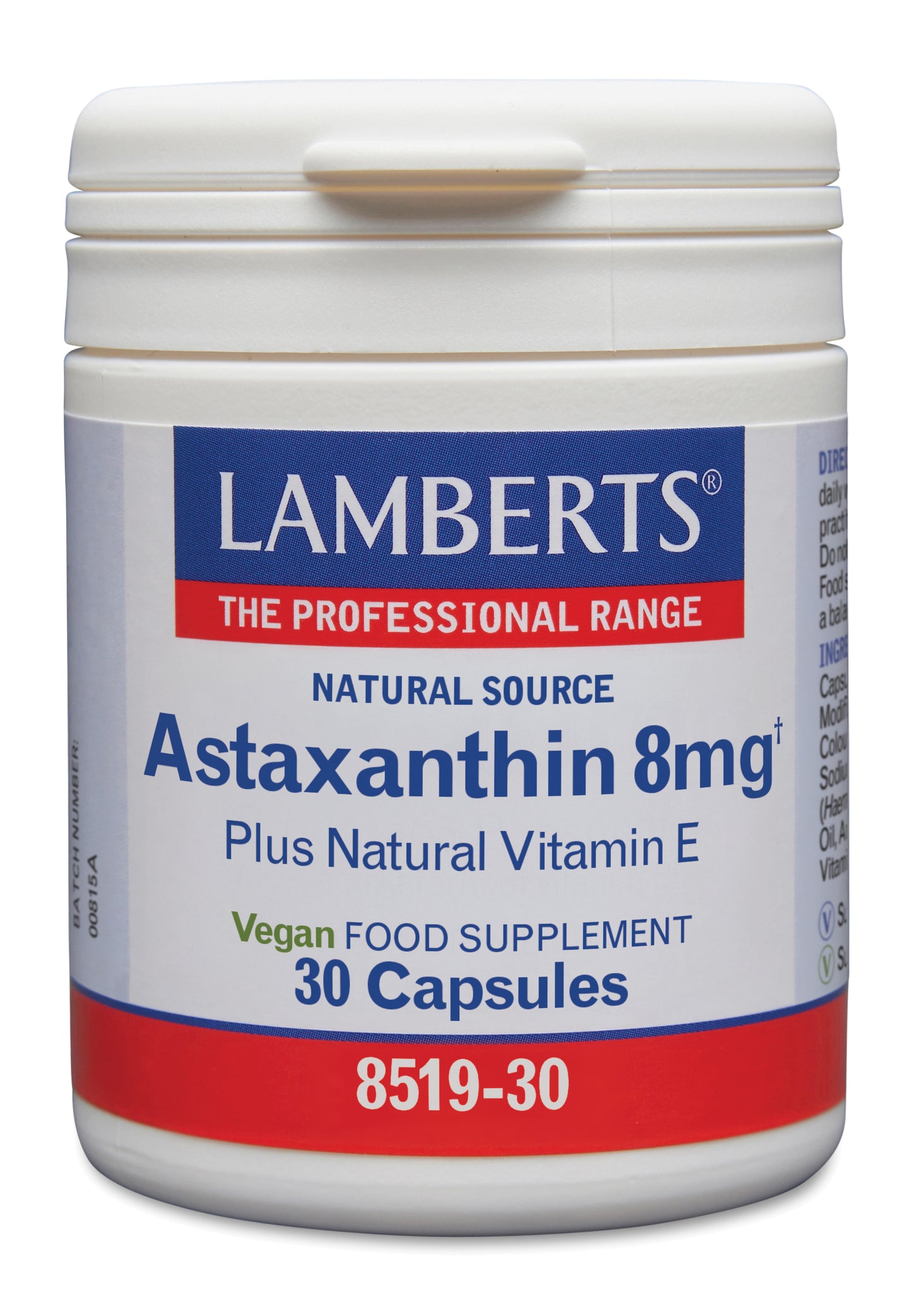 Lamberts Astaxanthine 8mg 30 Tabletten