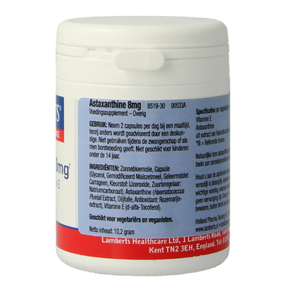 Lamberts Astaxanthine 8mg 30 Tabletten