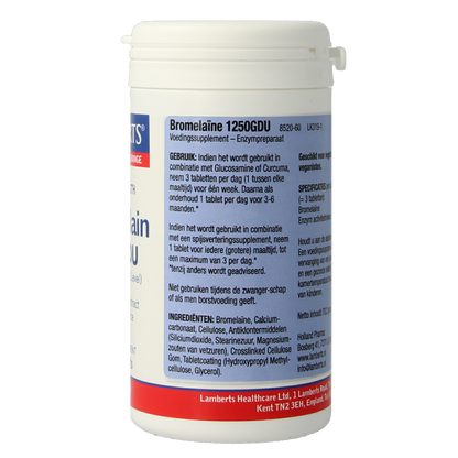 Lamberts Bromelaine 1250gdu 60 Tabletten