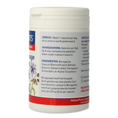 Lamberts Borageolie starflower 1000mg 90 Vegetarische capsules