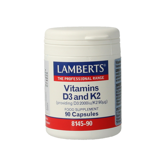 Lamberts Vitamine D3 2000IE en K2 90mcg 90 Capsules