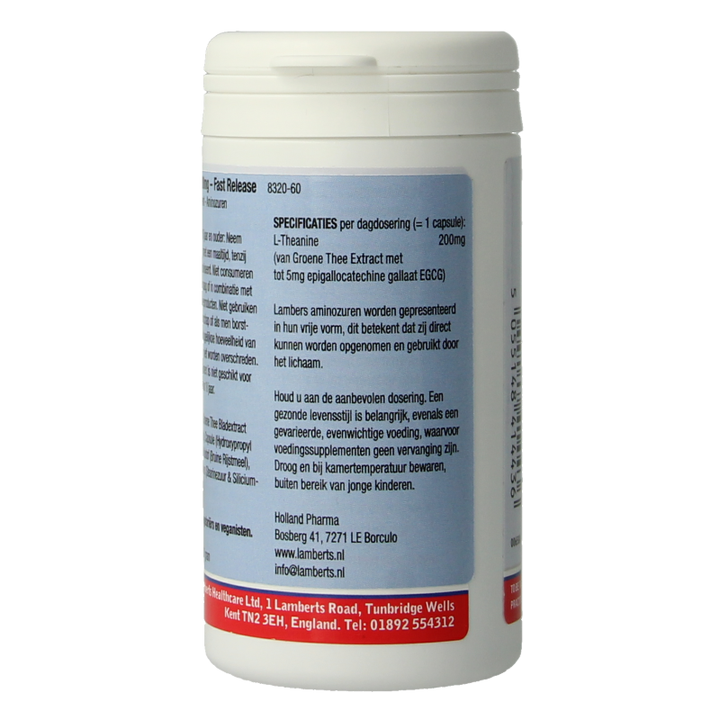 Lamberts L-Theanine 200mg 60 Capsules