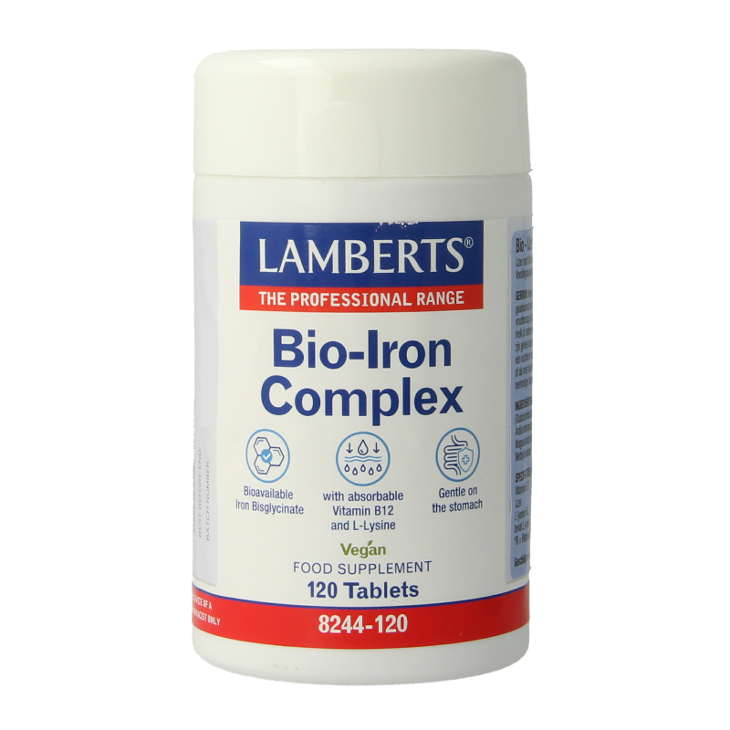 Lamberts Bio-ijzer complex 120 Tabletten