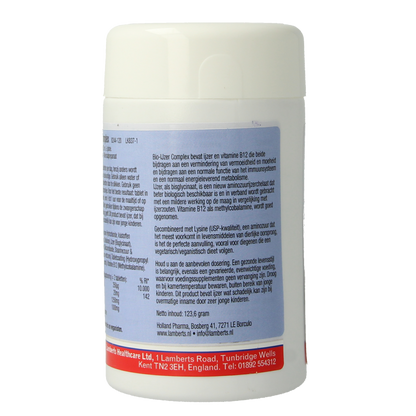 Lamberts Bio-ijzer complex 120 Tabletten