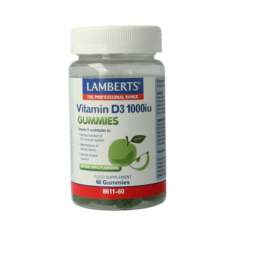 Lamberts Vitamine D3 1000IE 60 Gummies