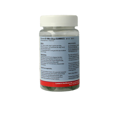 Lamberts Vitamine D3 1000IE 60 Gummies