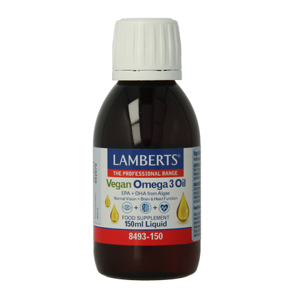 Lamberts Vegan omega 3 olie 150 Milliliter