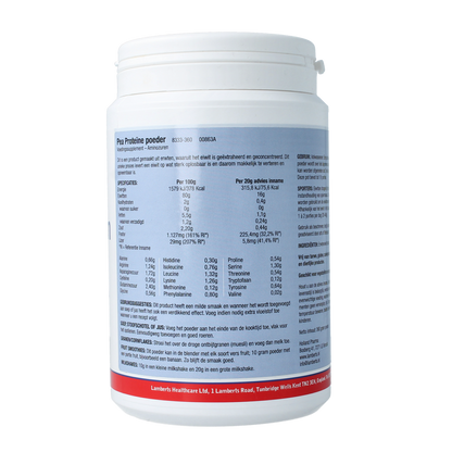 Lamberts Pea proteinepoeder 360.00 Gram