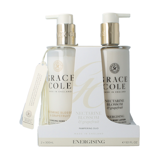 Grace Cole Nectarine blossom & grapefruit hand care duo 2 Stuks