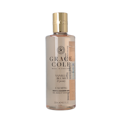 Grace Cole Vanilla blush & peony bath & shower gel 300 Milliliter