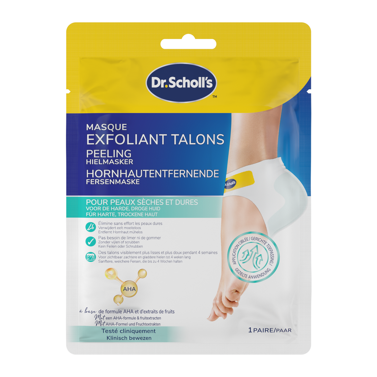 Dr. Scholl's Hielmasker peeling 1.00 Paar