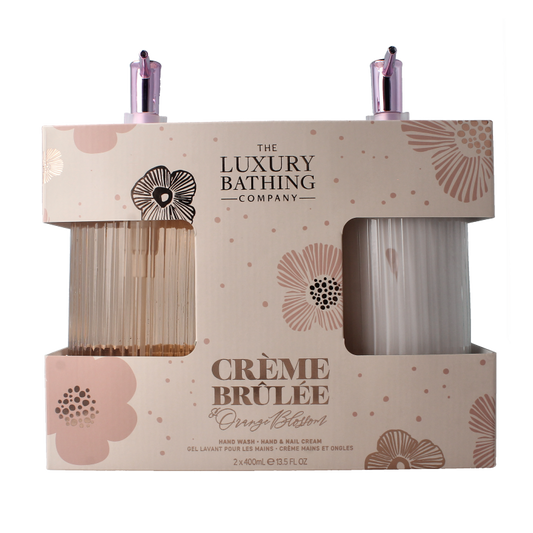 The Luxury Bathing Co Heavenly hands wash & hand nail cream glass bottle 1 Set