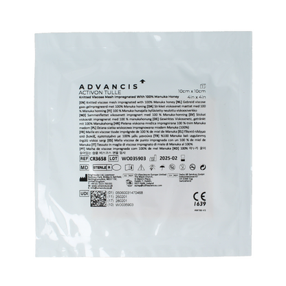 Advancis Activon manuka gaasverband 10 x 10 1 Stuks