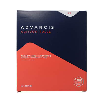 Advancis Activon Manuka Tulle 5x5cm BOX5 pcs 5.00 Stuks