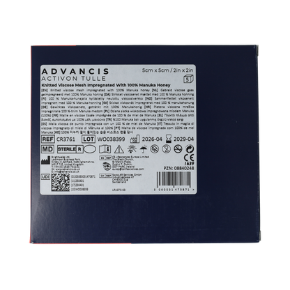 Advancis Activon Manuka Tulle 5x5cm BOX5 pcs 5.00 Stuks