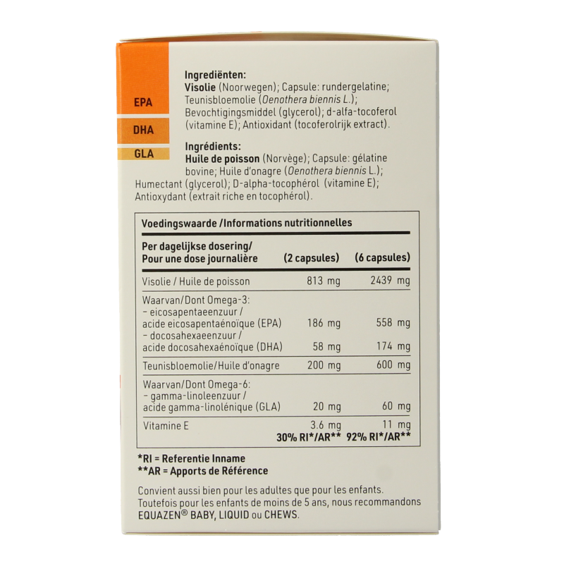 SFI Health  Equazen capsules omega 3- & 6-vetzuren 210 Capsules