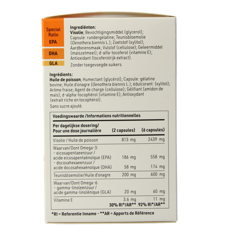 SFI Health  Equazen chews omega 3- & 6-vetzuren 180 Capsules