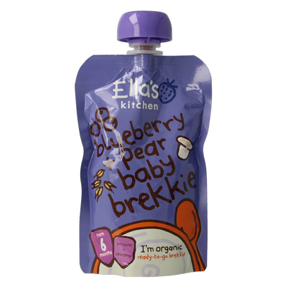 Ella's Kitchen Baby bosbessen ontbijtje 6+ maanden bio 100 Gram