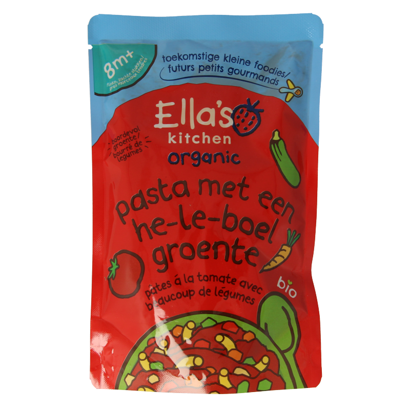 Ella's Kitchen Pasta heleboel groente 8+ maanden bio 190 Gram